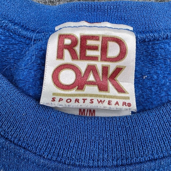 Vintage Kentucky‎ Wildcats Sweatshirt Mens M Red Oak NCAA College Crewneck Blue - Picture 2 of 5